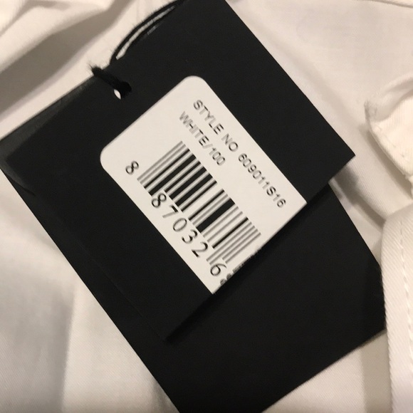 Alexander Wang White Short Sleeve Shirt Size 44 - Picture 3 of 5